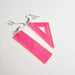 Wholesale acrylic math Earrings JDC-ES-XUEP014 Earrings 雪帕 red Wholesale Jewelry JoyasDeChina Joyas De China