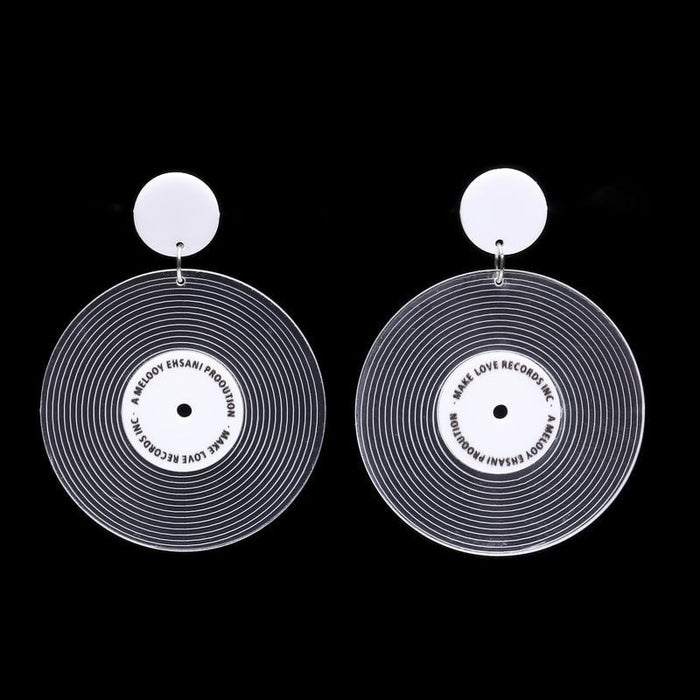 Wholesale acrylic retro circle earrings JDC-ES-XUEP013 Earrings 雪帕 light Wholesale Jewelry JoyasDeChina Joyas De China