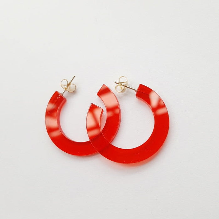 Wholesale acrylic round earrings JDC-ES-XUEP021 Earrings 雪帕 22 Wholesale Jewelry JoyasDeChina Joyas De China