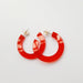 Wholesale acrylic round earrings JDC-ES-XUEP021 Earrings 雪帕 22 Wholesale Jewelry JoyasDeChina Joyas De China