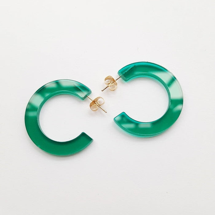 Wholesale acrylic round earrings JDC-ES-XUEP021 Earrings 雪帕 25 Wholesale Jewelry JoyasDeChina Joyas De China