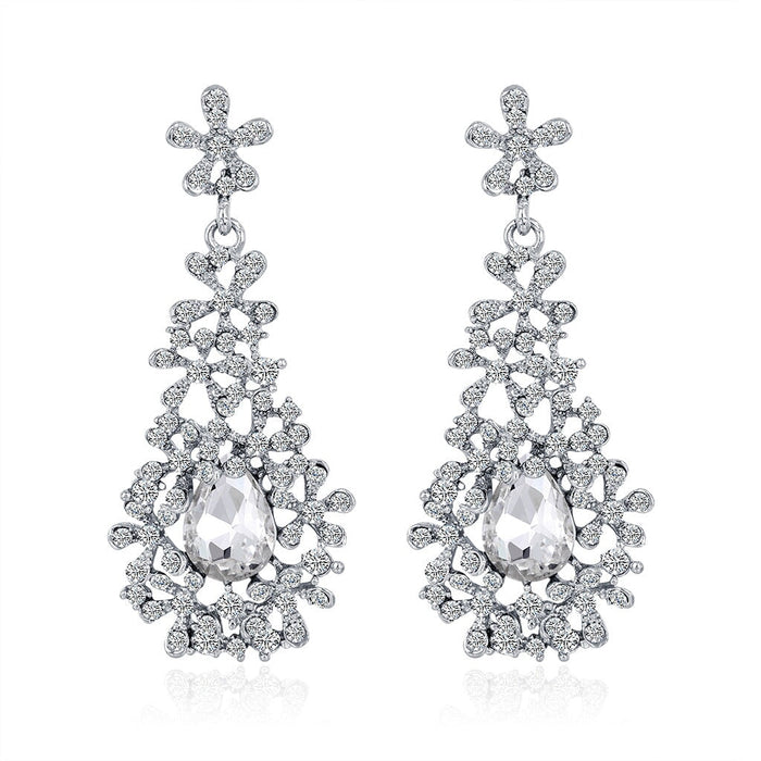 Wholesale alloy diamond earrings JDC-ES-GSDB029 Earrings 丹比华比 Wholesale Jewelry JoyasDeChina Joyas De China