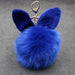 Wholesale Alloy Imitation Rabbit Hair Rabbit Ear Hair Ball Pom Pom Keychain JDC-KC-Zuge006 Keychains 祖格 royal blue / Wholesale Jewelry JoyasDeChina Joyas De China