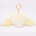 Wholesale Alloy Imitation Rex Rabbit Fur Heart Shaped Wings Fur Ball Pom Pom Keychain JDC-KC-Zuge015 Keychains 祖格 Rice white / Wholesale Jewelry JoyasDeChina Joyas De China