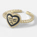 Wholesale alloy love ring JDC-RS-JL175 Rings 氿乐 black One size fits all Wholesale Jewelry JoyasDeChina Joyas De China