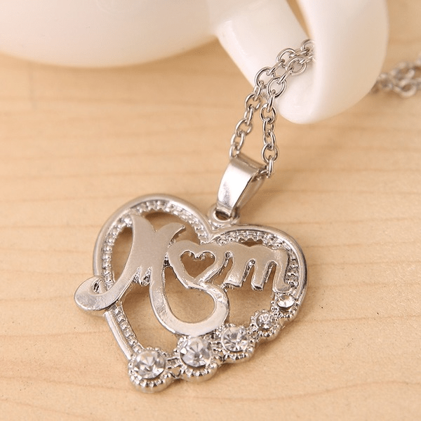 Wholesale alloy mother's day diamond necklace JDC-NE-ZJ007 Necklaces 志嘉 Wholesale Jewelry JoyasDeChina Joyas De China