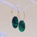 Wholesale Alloy Oval Acetate Earrings JDC-ES-Ruol009 Earrings 若龙 Green A11-1-3-2 Wholesale Jewelry JoyasDeChina Joyas De China