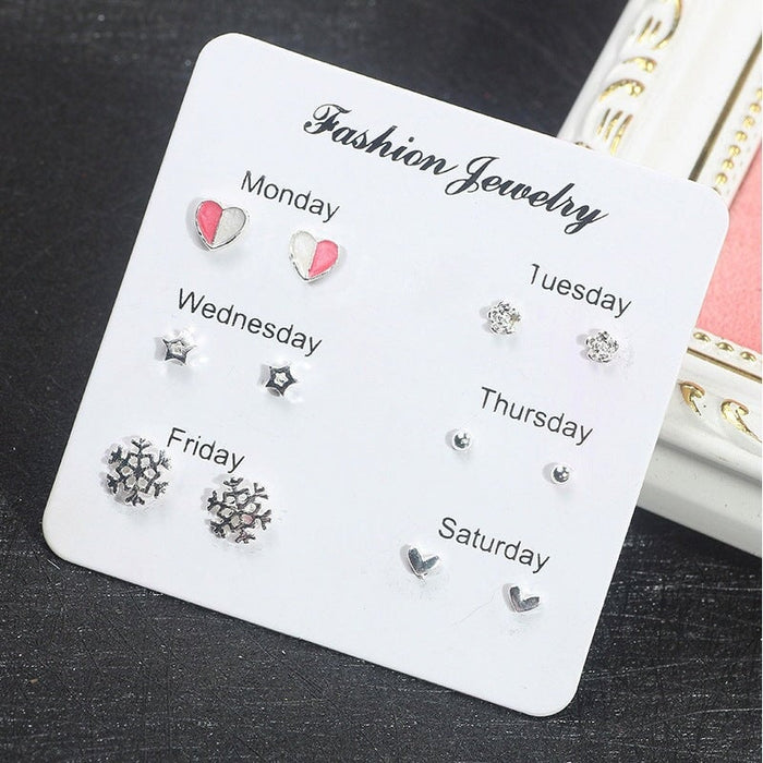 Wholesale Alloy Sweet Small Fresh Love Stud Earrings JDC-ES-Yizhong009 Earrings 怡众 02 Wholesale Jewelry JoyasDeChina Joyas De China