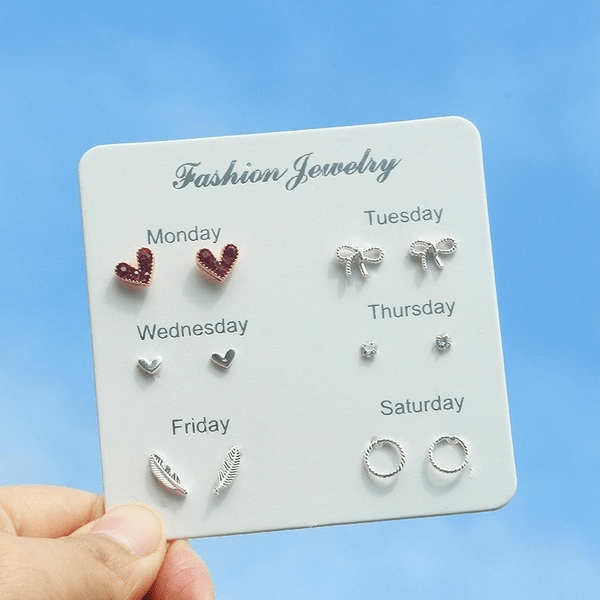 Wholesale Alloy Sweet Small Fresh Love Stud Earrings JDC-ES-Yizhong009 Earrings 怡众 Wholesale Jewelry JoyasDeChina Joyas De China