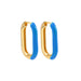 Wholesale Alloy U Shape Earrings JDC-ES-Ruol003 Earrings 若龙 Blue A20-1-1-3 Wholesale Jewelry JoyasDeChina Joyas De China