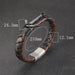 Wholesale Anchor Magnetic Titanium Steel Men Leather Bracelet JDC-BT-Yixin003 Bracelet 壹芯 A Wholesale Jewelry JoyasDeChina Joyas De China