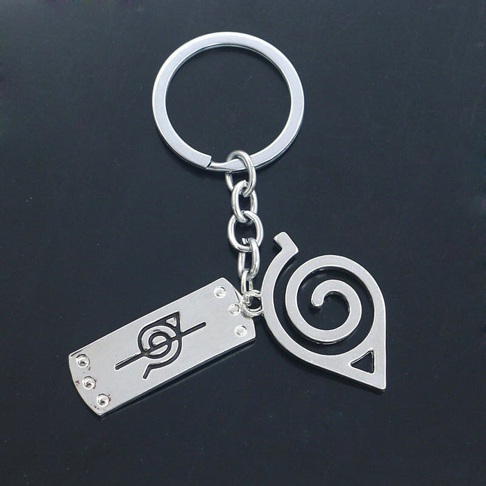 Wholesale Anime Konoha Pattern Alloy KeyChain JDC-KC-TianG009 Keychains 天高 Wholesale Jewelry JoyasDeChina Joyas De China