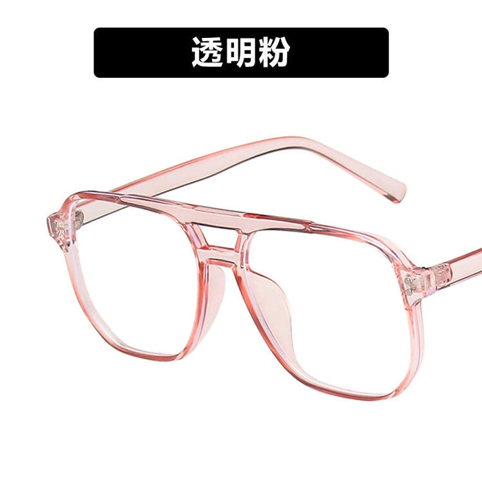 Wholesale Anti Blue Light PC Large Frame Glasses JDC-SG-PLS010 Sunglasses 普琳丝 pink / Wholesale Jewelry JoyasDeChina Joyas De China