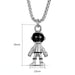 Wholesale Astronaut Hip Hop Stainless Steel Necklace JDC-NE-MLQ006 Necklaces 米朗奇 A Wholesale Jewelry JoyasDeChina Joyas De China