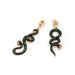 Wholesale asymmetrical snake alloy earrings JDC-ES-LIUM035 Earrings 榴芒 Wholesale Jewelry JoyasDeChina Joyas De China