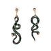 Wholesale asymmetrical snake alloy earrings JDC-ES-LIUM035 Earrings 榴芒 black Wholesale Jewelry JoyasDeChina Joyas De China