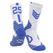 Wholesale Basketball Socks Polyester High Elastic Silk Long Mid Tube Sports Socks JDC-SK-LingTu008 Sock 领途 blue white No.25 39-44 Wholesale Jewelry JoyasDeChina Joyas De China