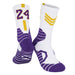 Wholesale Basketball Socks Polyester High Elastic Silk Long Mid Tube Sports Socks JDC-SK-LingTu008 Sock 领途 white yellow No.24 39-44 Wholesale Jewelry JoyasDeChina Joyas De China