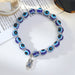 Wholesale beach foot ornaments alloy Devil's Eye pendant beads tassel anklet bracelet dual-use Bracelet JoyasDeChina ADAR01-6 Wholesale Jewelry JoyasDeChina Joyas De China