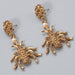 Wholesale Bee Alloy Rhinestone Earrings JDC-ES-JJ356 Earrings 聚嘉 Wholesale Jewelry JoyasDeChina Joyas De China