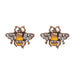 Wholesale Bee Diamond Insect Alloy Earrings JDC-ES-LIUM003 Earrings 榴芒 Wholesale Jewelry JoyasDeChina Joyas De China