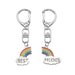 Wholesale Best Friends Alloy Enamel Rainbow Keychain JDC-KC-TianG004 Keychains 天高 Wholesale Jewelry JoyasDeChina Joyas De China