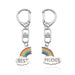 Wholesale Best Friends Alloy Enamel Rainbow Keychain JDC-KC-TianG004 Keychains 天高 A Wholesale Jewelry JoyasDeChina Joyas De China