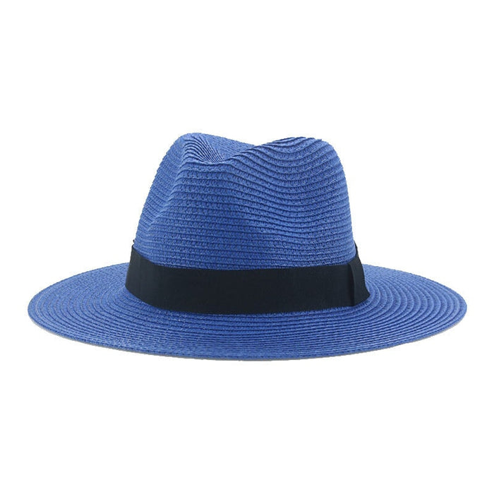 Wholesale Black Belt Outdoor Beach Straw Hat JDC-FH-Guanchuan003 Fashionhat 冠川 020 M(56-58cm) Wholesale Jewelry JoyasDeChina Joyas De China