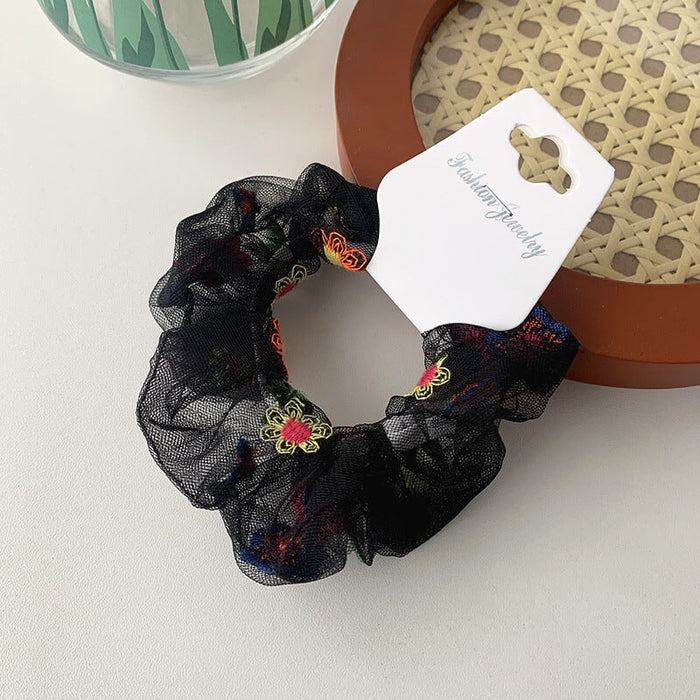 Wholesale black cloth hair circle JDC-HS-h406 Hair Scrunchies 妙德 1# black Wholesale Jewelry JoyasDeChina Joyas De China