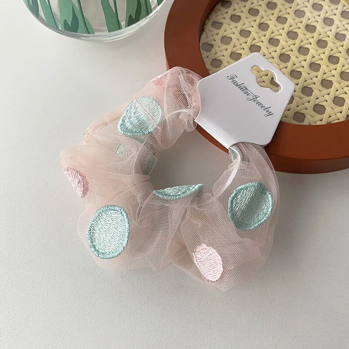 Wholesale black cloth hair circle JDC-HS-h406 Hair Scrunchies 妙德 8# pink Wholesale Jewelry JoyasDeChina Joyas De China