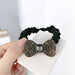 Wholesale black crystal hair bands JDC-HS-Jiax002 Hair Scrunchies 佳芯 1555 Wholesale Jewelry JoyasDeChina Joyas De China