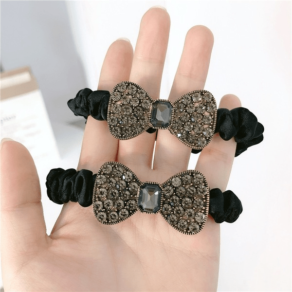 Wholesale black crystal hair bands JDC-HS-Jiax002 Hair Scrunchies 佳芯 Wholesale Jewelry JoyasDeChina Joyas De China