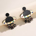 Wholesale Black Glitter Cosmic Acrylic Earrings JDC-ES-GANL012 Earrings 甘来 Wholesale Jewelry JoyasDeChina Joyas De China