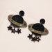 Wholesale Black Glitter Cosmic Acrylic Earrings JDC-ES-GANL012 Earrings 甘来 Wholesale Jewelry JoyasDeChina Joyas De China