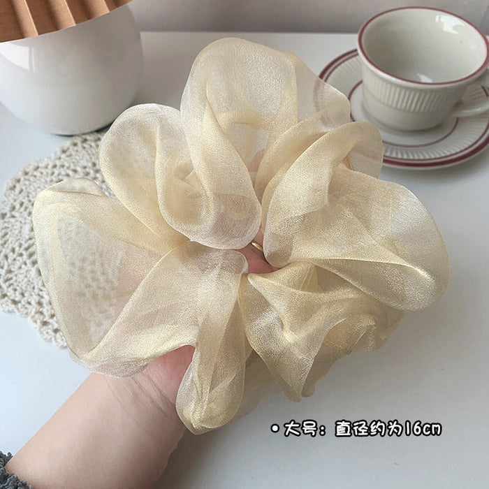 Wholesale black Juan yarn hair bands JDC-HS-h408 Hair Scrunchies 妙德 6# Champagne-Large Wholesale Jewelry JoyasDeChina Joyas De China