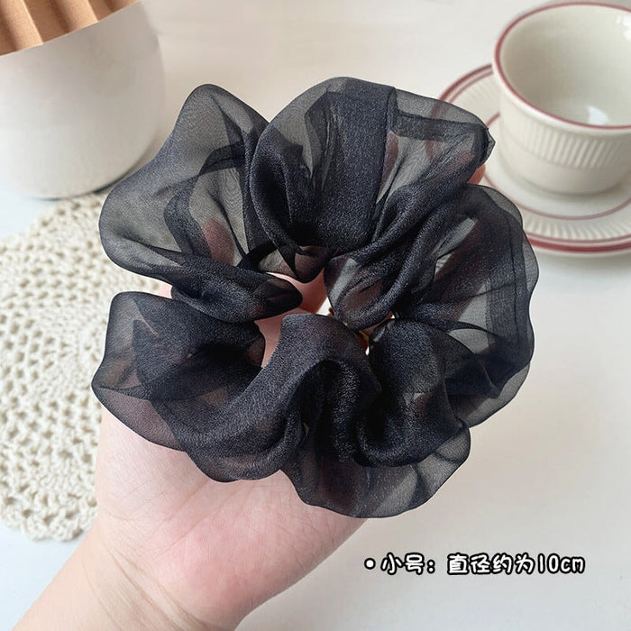 Wholesale black Juan yarn hair bands JDC-HS-h408 Hair Scrunchies 妙德 7# Black-Small Wholesale Jewelry JoyasDeChina Joyas De China