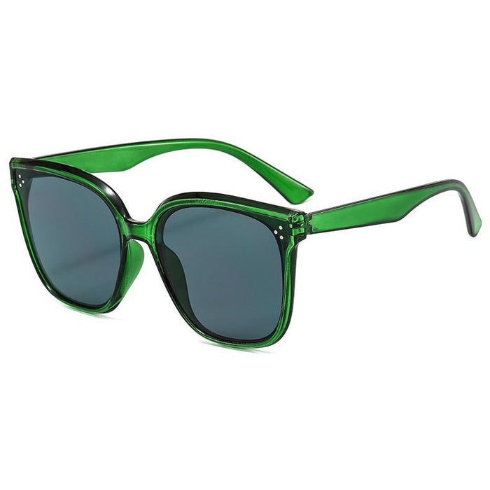 Wholesale black PC Sunglasses JDC-SG-JinF015 Sunglasses 季丰 Green frame Wholesale Jewelry JoyasDeChina Joyas De China