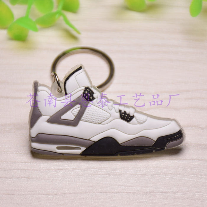 Wholesale black rubber keychain (F) JDC-KC-Ent004 Keychains 恩泰 Wholesale Jewelry JoyasDeChina Joyas De China