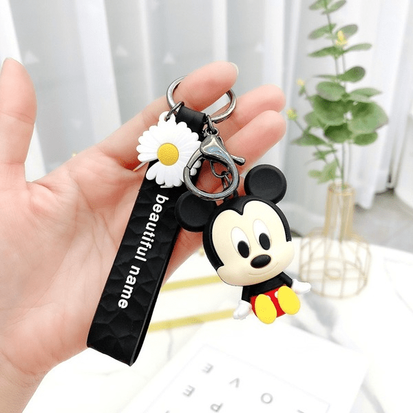 Wholesale Black Rubber Mouse Keychain（F）JDC-KC-Gongz024 Keychains 宫泽 Wholesale Jewelry JoyasDeChina Joyas De China