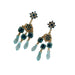 Wholesale blue crystal tassel metal earrings JDC-ES-JW017 Earrings 佳伟 Wholesale Jewelry JoyasDeChina Joyas De China