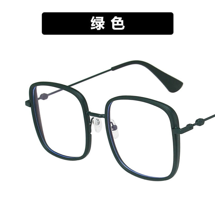 Wholesale Blue Light Blocking Metal Square Glasses Frames JDC-SG-PLS018 Sunglasses 普琳丝 green / Wholesale Jewelry JoyasDeChina Joyas De China