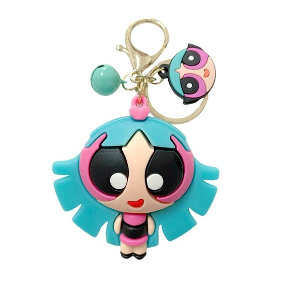 Wholesale Blue Metal Cartoon Powerpuff Girls Keychain （F）JDC-KC-Gongz012 Keychains 宫泽 Wholesale Jewelry JoyasDeChina Joyas De China