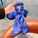 Wholesale blue silk hair ring JDC-HS-h412 Hair Scrunchies 妙德 Wholesale Jewelry JoyasDeChina Joyas De China