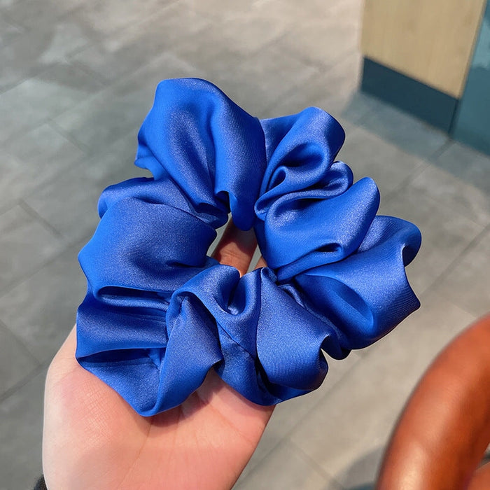 Wholesale blue silk hair ring JDC-HS-h412 Hair Scrunchies 妙德 3 Wholesale Jewelry JoyasDeChina Joyas De China