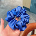 Wholesale blue silk hair ring JDC-HS-h412 Hair Scrunchies 妙德 Wholesale Jewelry JoyasDeChina Joyas De China