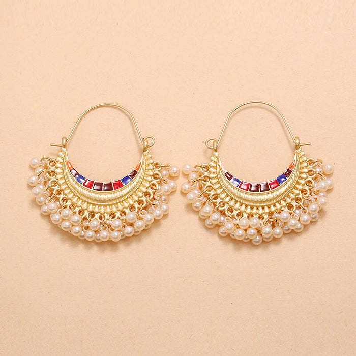 Wholesale Bohemian Alloy Earrings JDC-ES-Duoh002 Earrings 朵涵 Wholesale Jewelry JoyasDeChina Joyas De China