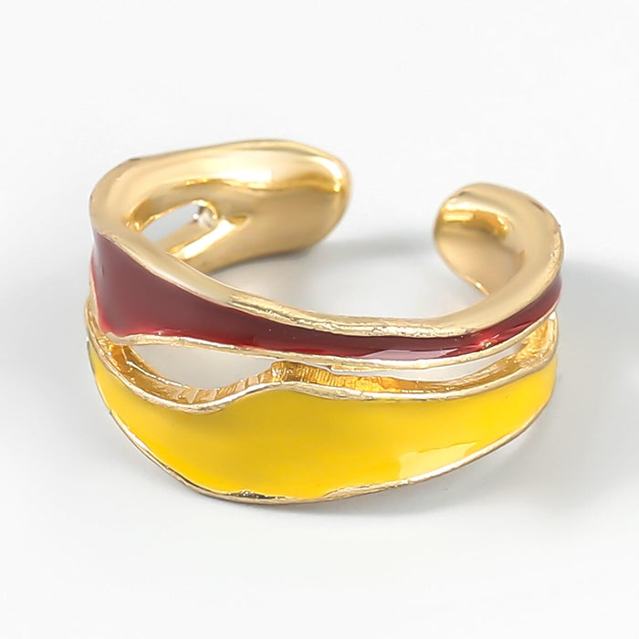 Wholesale Bohemian wind female alloy ring JDC-RS-JL173 Rings 氿乐 Reddish yellow One size fits all Wholesale Jewelry JoyasDeChina Joyas De China