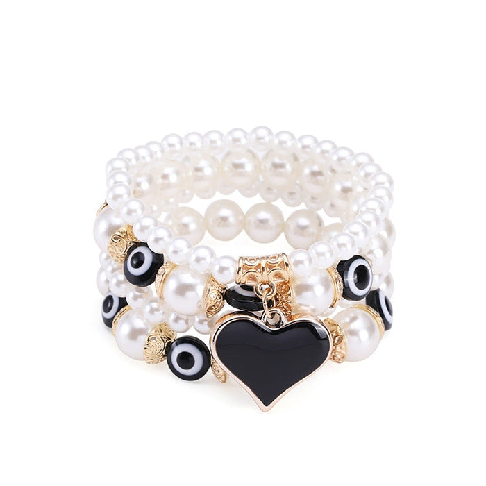 Wholesale Boho Colorful Beads Multilayer Imitation Pearl Bracelet JDC-BT-DHJ009 Bracelet 邓会君 SZ00130-1 Wholesale Jewelry JoyasDeChina Joyas De China