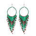 Wholesale Boho Copper Silk Rice Beads Tassel Earrings JDC-ES-Duoh001 Earrings 朵涵 Wholesale Jewelry JoyasDeChina Joyas De China