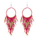 Wholesale Boho Copper Silk Rice Beads Tassel Earrings JDC-ES-Duoh001 Earrings 朵涵 G Wholesale Jewelry JoyasDeChina Joyas De China